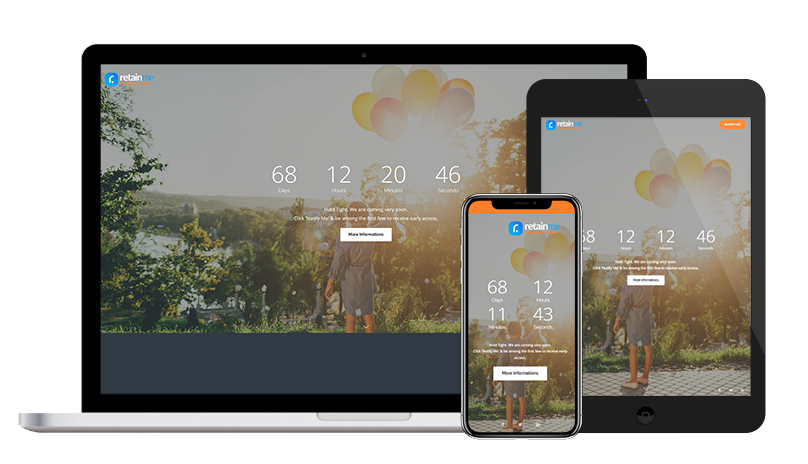Retainme on laptop, tablet and phone